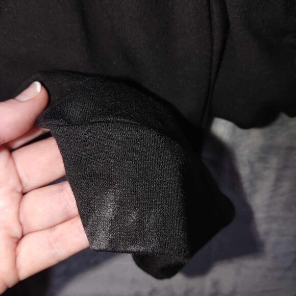 Maurices Women M Black Professional Corporate goth Dark romantic Church Jumpsuit - Picture 7 of 10